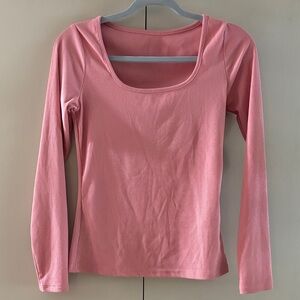 Pink Long Sleeve Women's Top